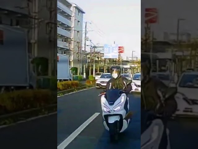 バイカスの末路・・#shorts #ドライブレコーダー #迷惑運転 #危険運転 #事故