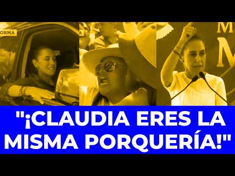 ¡EL VIDEO QUE CENSURÓ SHEINBAUM! Así la corrieron y le gritaron PORQUERÍA en Oaxaca
