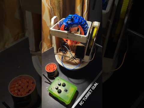 Arduino nrf24l01 RC Turret gun #electronic #arduino #robot #rf #nrf24l01