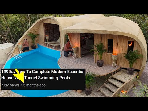 We Rebuilt an Abandoned House Left for 180 Days into a Modern Home with Tunnel Swimming Pools