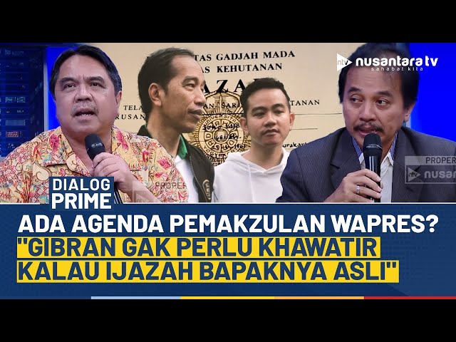 [FULL] Debat Roy Suryo vs Ade Armando: Anda Ini Yakin Palsu, Kenapa Sih? Buktinya Saja Gak Ada!
