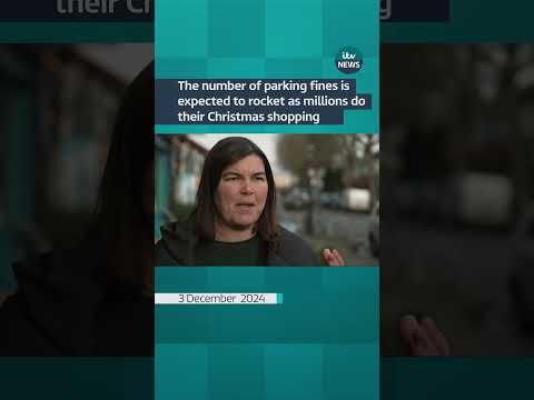 The number of parking fines is expected to rocket as millions do their Christmas shopping #itvnews
