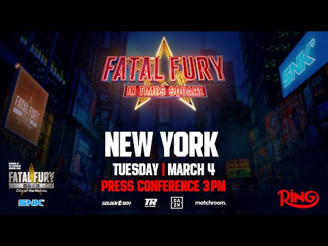 We are ready in New York🗽 — Fatal Fury in Times Square press conference starting now!