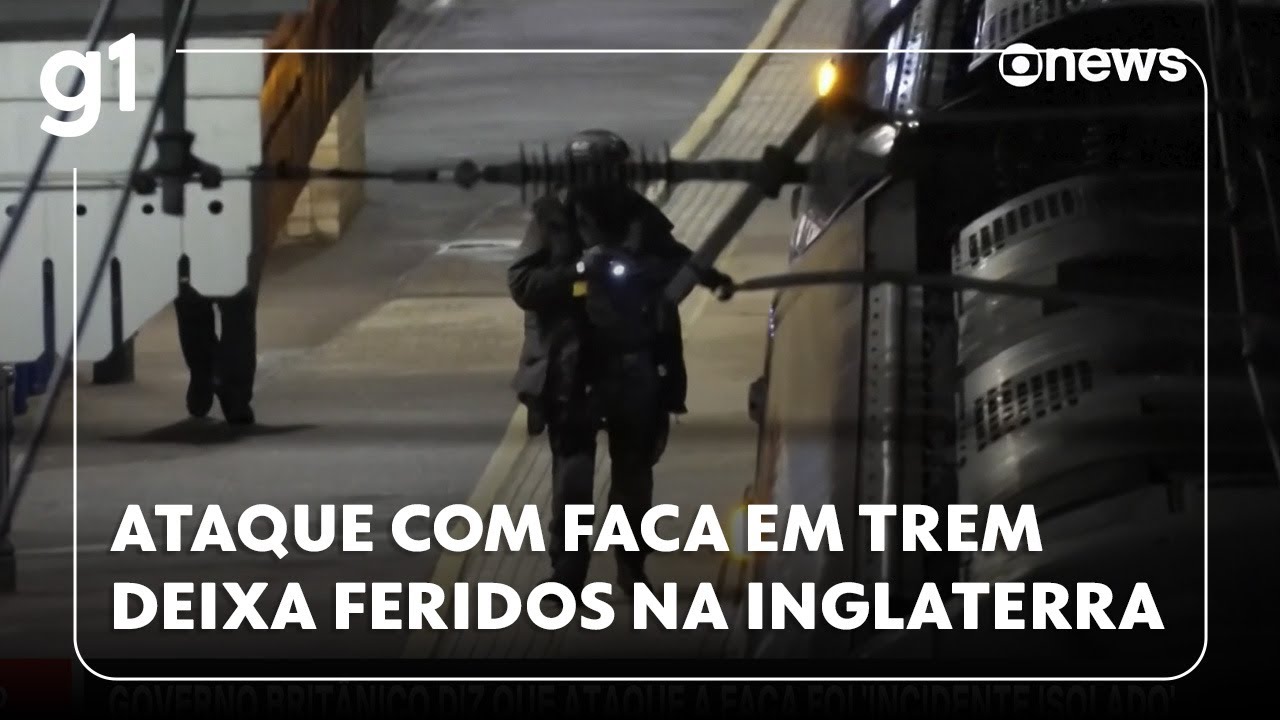 Ataque com faca em trem deixa feridos na cidade de Huntingdon na Inglaterra