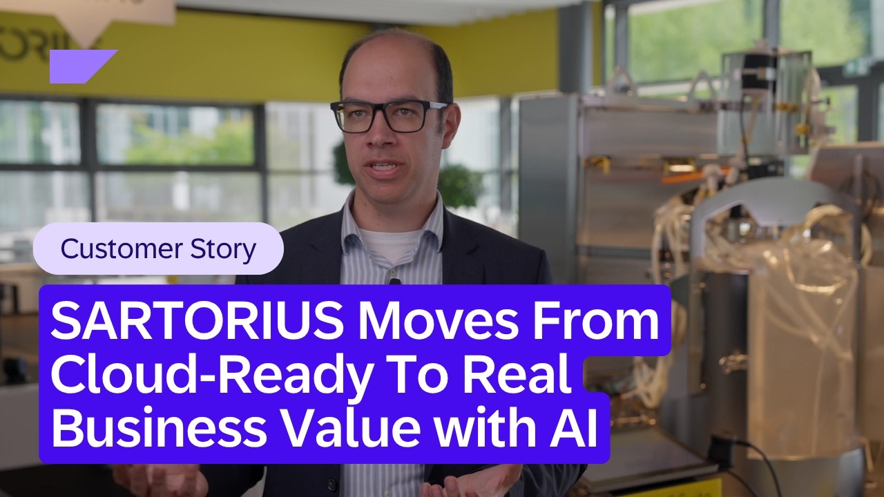 How SARTORIUS Moves From Cloud Ready To Real Business Value With AI