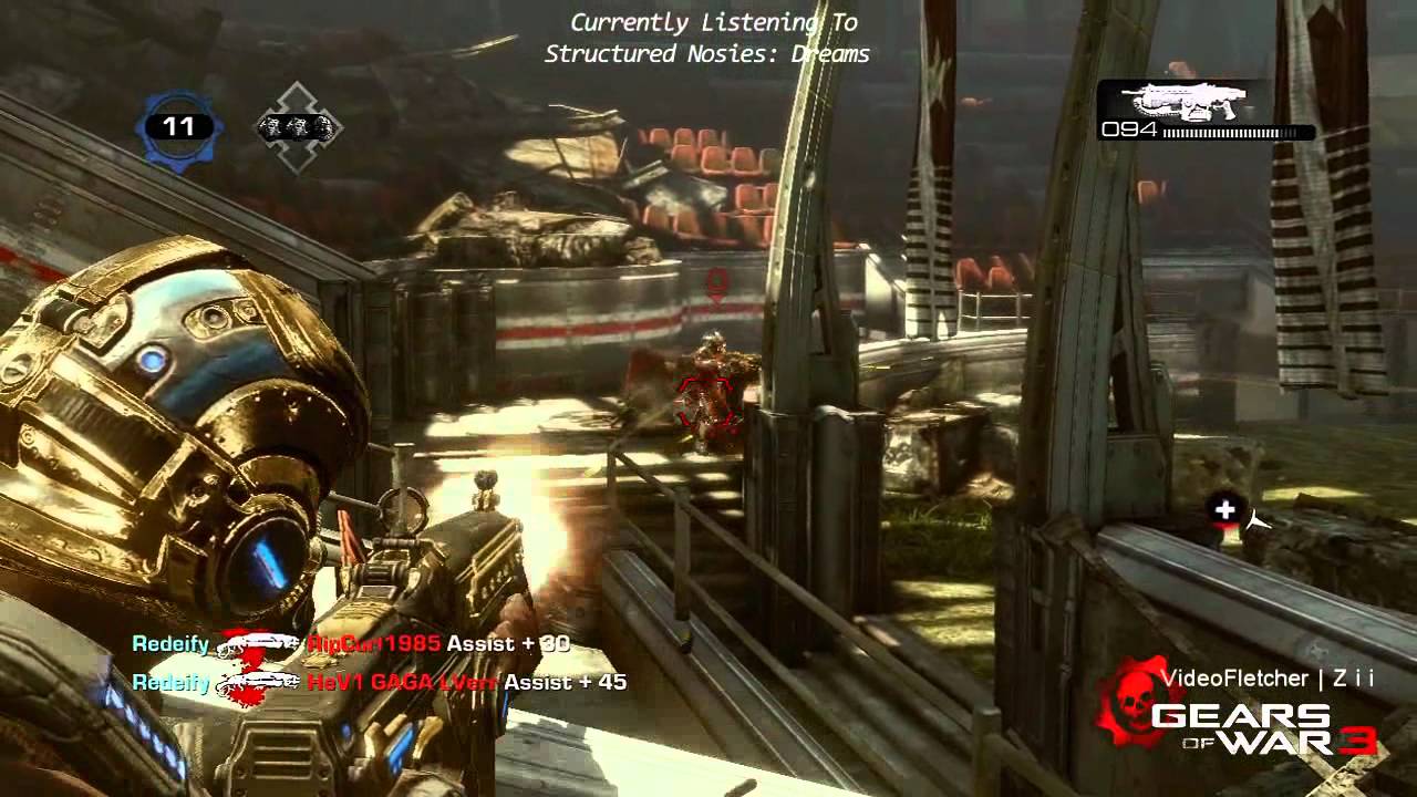 Gears Of War 3 - Golden Gear Skin showcase. - YouTube