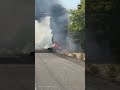 Car engulfed in flames on interstate