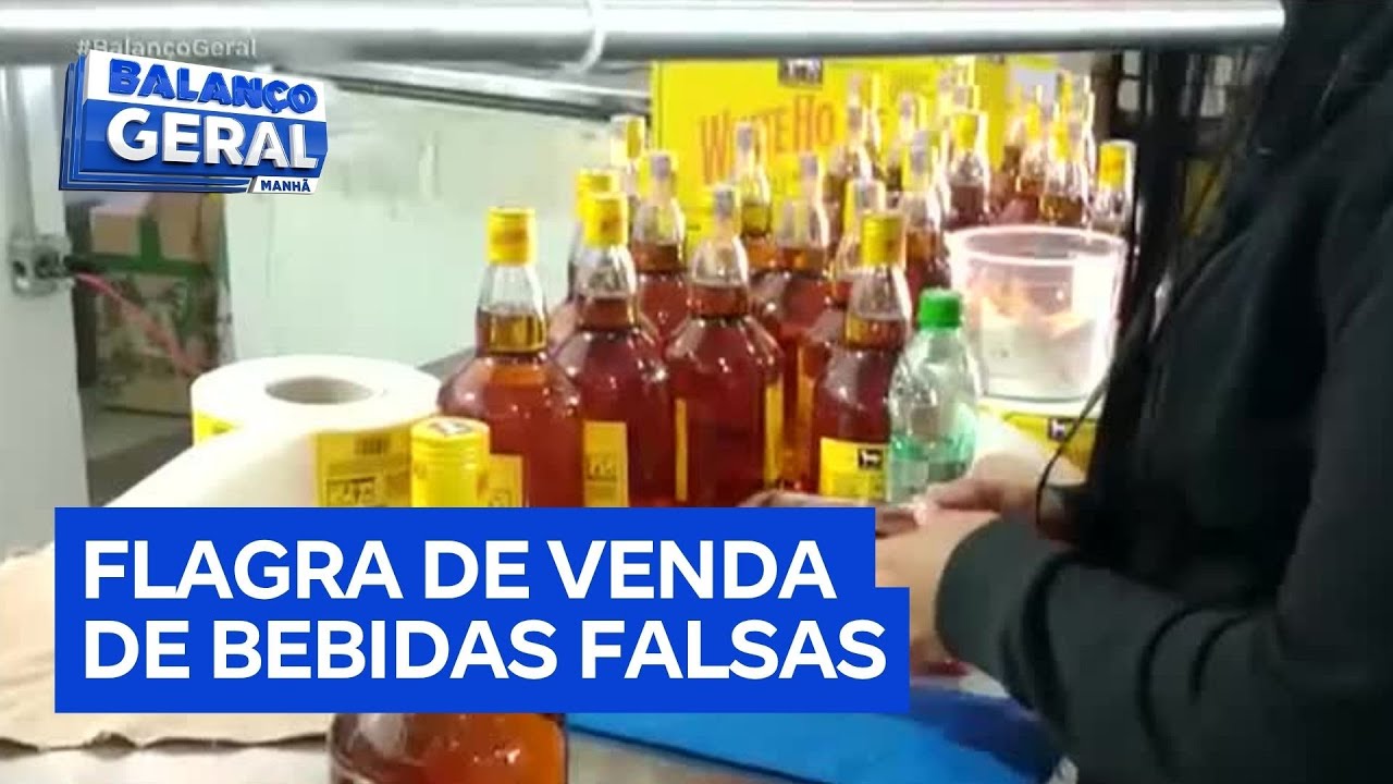 Câmera escondida do Balanço Geral flagra venda de bebidas falsificadas em São Paulo