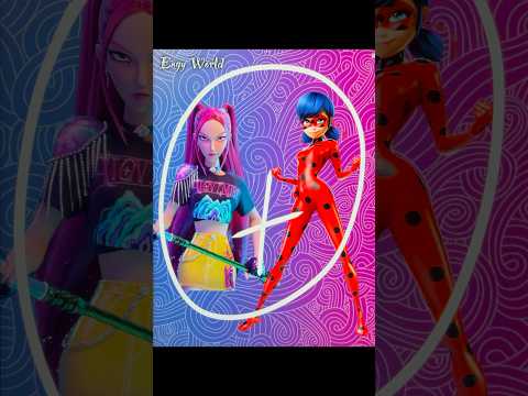 Mira K-pop Demon Hunters + Ladybug Miraculous #aiart #shorts
