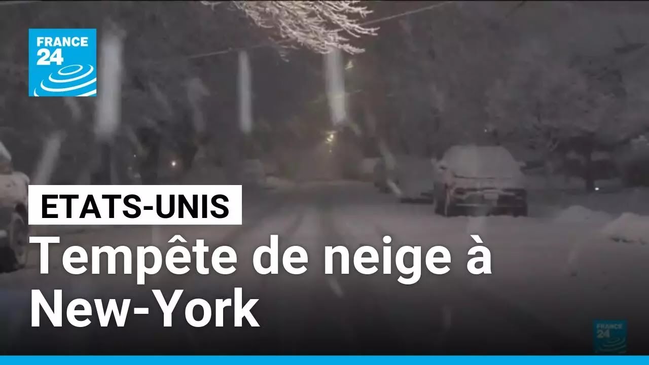 New York ordonne une interdiction des déplacements suite à la tempête historique • FRANCE 24