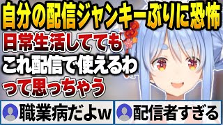 2024年の目標設定中に自分の配信ジャンキーぶりを再認識しビビるぺこら【兎田ぺこら/ホロライブ切り抜き】