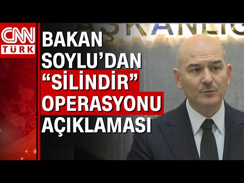 Suç örgütlerine 'Silindir' operasyonu! Bakan Soylu: 