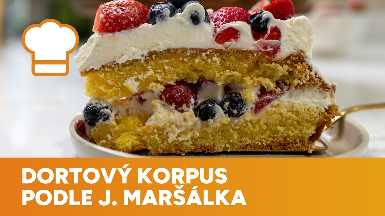 Dortový korpus podle Josefa Maršálka je ideální základem pro váš dort