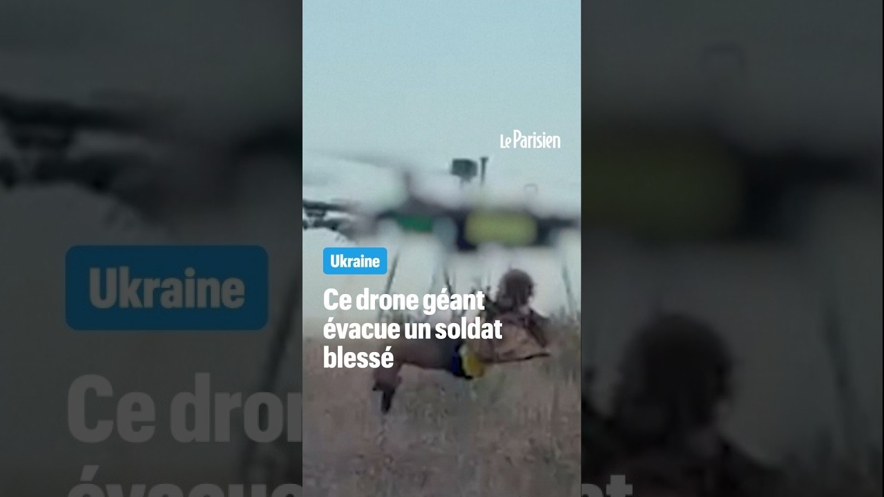 Ukraine : un drone géant évacue un soldat blessé