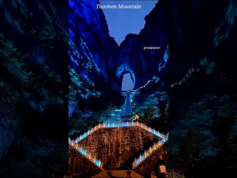 Tianmen Mountain Night View #travelvlog #traveling #china #traveldiaries