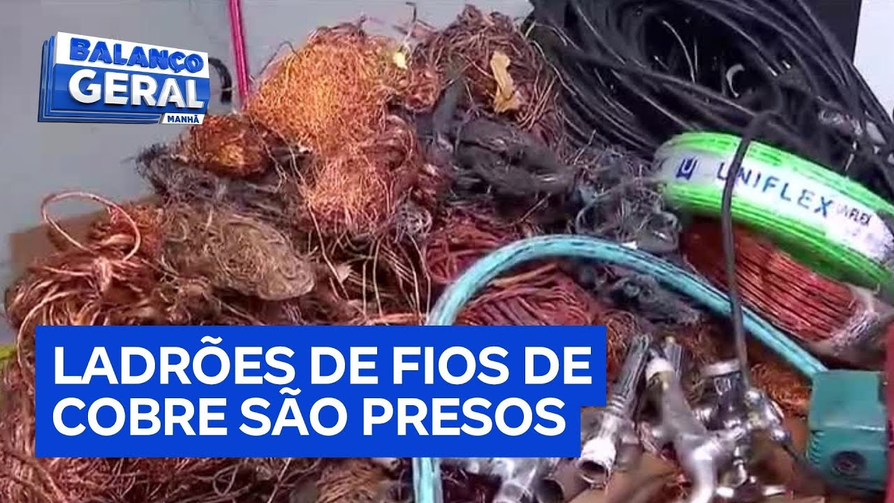 Polícia de SP faz operação para prender ladrões e receptadores de fios de cobre  TV Online Polícia de SP faz operação para prender ladrões e receptadores de fios de cobre