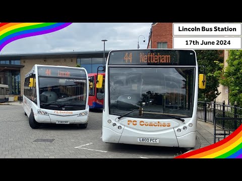 Buses at Lincoln Central Bus Station (17/06/2024)