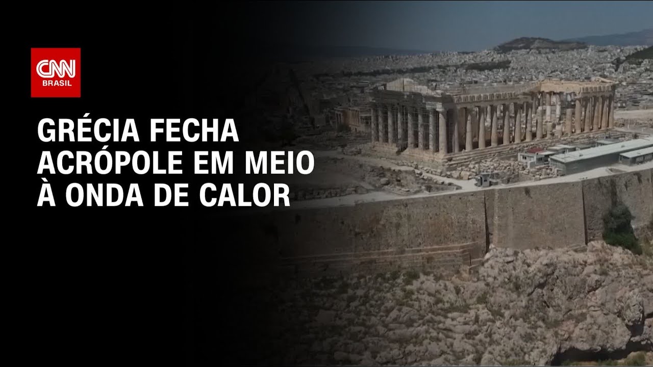 Acrópole fica fechada por quatro horas na Grécia em meio à onda de calor | CNN 360º