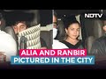 Alia Bhatt And Ranbir Kapoor Clicked At Mahesh Bhatts House