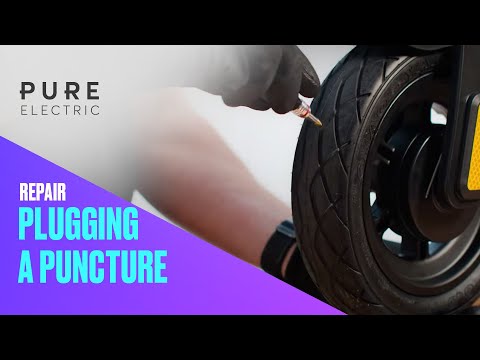 Plugging a puncture in your tubeless tyres | Pure Electric