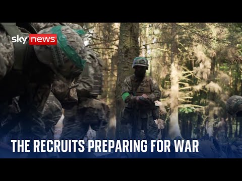 Ukraine war: Meet the military recruits training in the UK