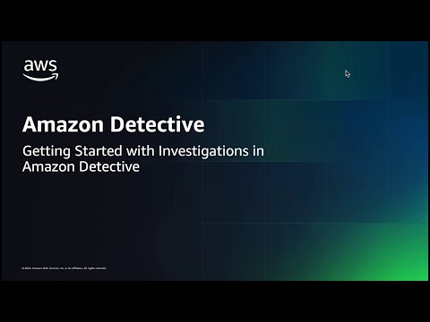 Getting started with investigations in Amazon Detective | Amazon Web Services