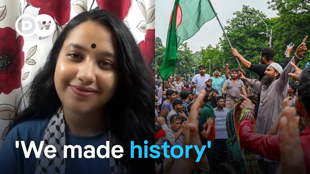 Member of Bangladesh's student movement talks about the day Sheikh Hasina resigned | DW News