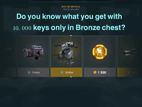 War Robots - Using 10.000 keys on one chest only!
