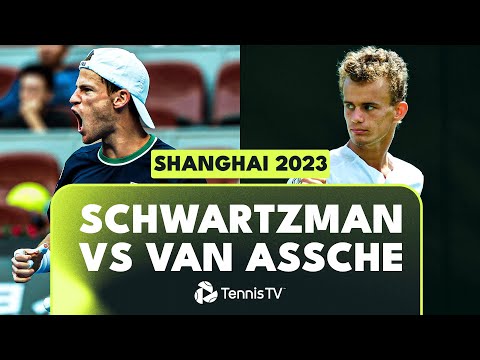 Diego Schwartzman vs Luca Van Assche ROLLERCOASTER Match | Shanghai 2023 Highlights