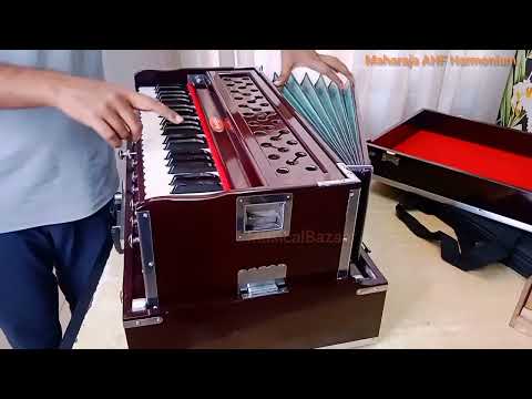 2 Reed Concert Kirtan Travel Harmonium | 3.5 Octave | Kharaj Tune | Bass Male