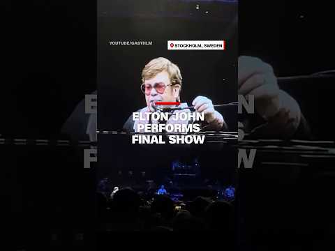 Elton John thanks fans at final show of career