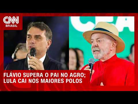 Flávio supera o pai no agro; Lula cai nos maiores polos;