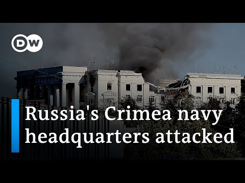 Ukraine claims it 'successfully' struck Russian Black Sea navy headquarters | DW News