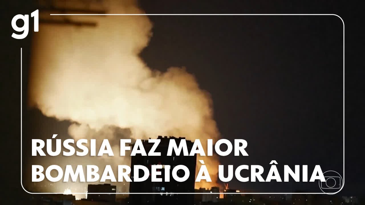 Rússia faz maior bombardeio à Ucrânia desde o início da guerra