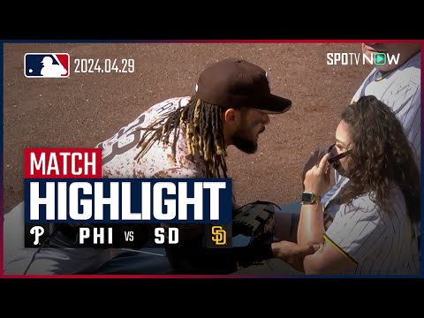 【両軍合わせて5HRの打ち合い！】フィリーズ vs パドレス 試合ハイライト MLB2024シーズン 4.29