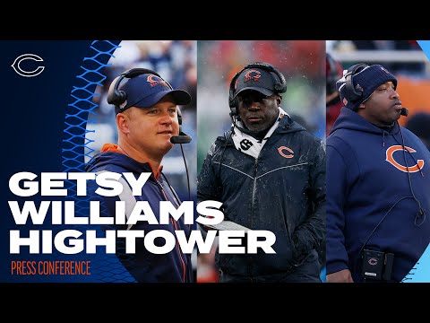 Getsy, Williams, Hightower discuss preparations for the Vikings | Chicago Bears video clip