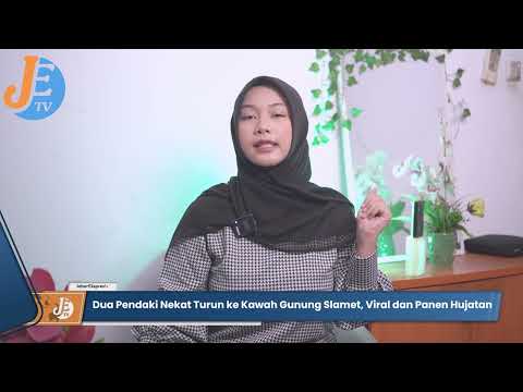Viral Dua Pendaki Masuk Kawah Gunung Slamet