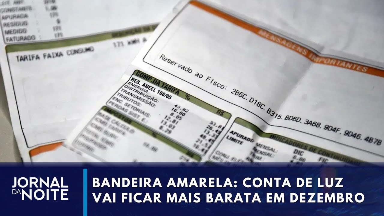 Conta de luz vai ficar mais barata em dezembro