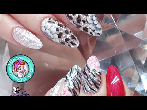 Hand Painted Animal Print and One Stroke Flowers - The Glitter Fairy Glitters