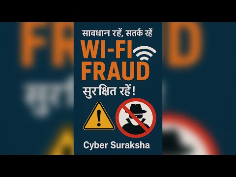 सावधान रहें, सतर्क रहें, सुरक्षित रहें#WiFiFraud #CyberSecurity#WiFiHacking #CyberAwareness#TechTips