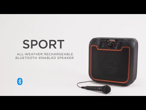 ION Audio Sport™️ - Portable All-Weather Rechargeable Bluetooth®️-Enabled Speaker