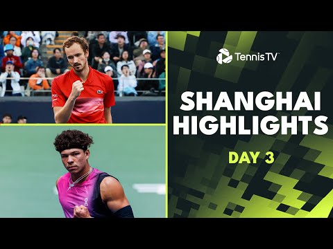 Medvedev Faces Seyboth Wild; Ruud, Tsitsipas & Nishikori Play | Shanghai 2024 Highlights Day 3