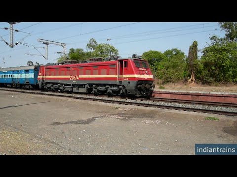 indiantrains@Super speed of Passenger express mail train at Sanjan/Indian Railways Short HD video 12
