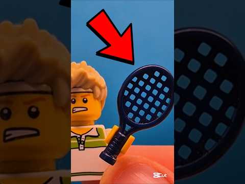 The Weird LEGO Tennis Racket Piece 🎾 #lego #legopieces #legosets #legominifigures #shorts #tennis