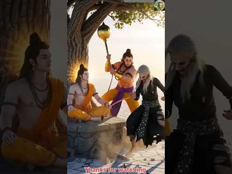 हनुमान जी ने चखाया डायन को मजा 😁😁😁#ai #hanumanji #shortsfeed #shorts #viral