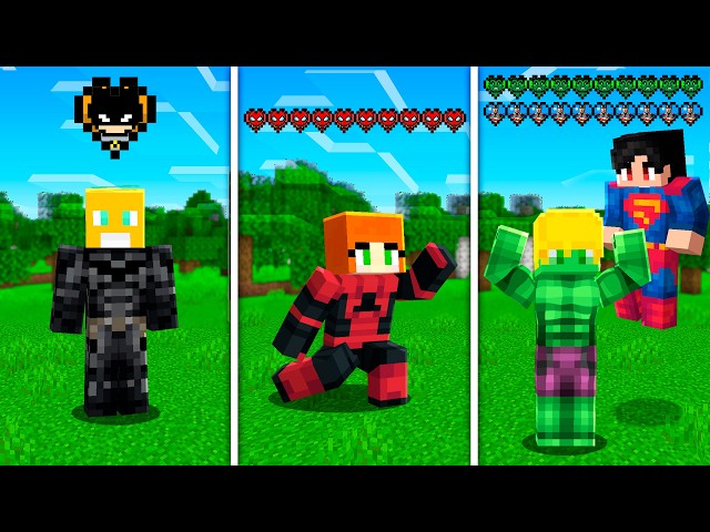 Entrei no Servidor de Coração de Super Heroi no Minecraft!