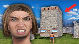 YouTube thumbnail for JKG's video titled 'Walling Off Salty EGirl Streamer Team In Rust- Rust Trolling'