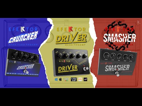 Kuassa Unveils 3 New Efektor Bass Distortion Pedals as Part of Its 2nd Generation Efektors Lineup