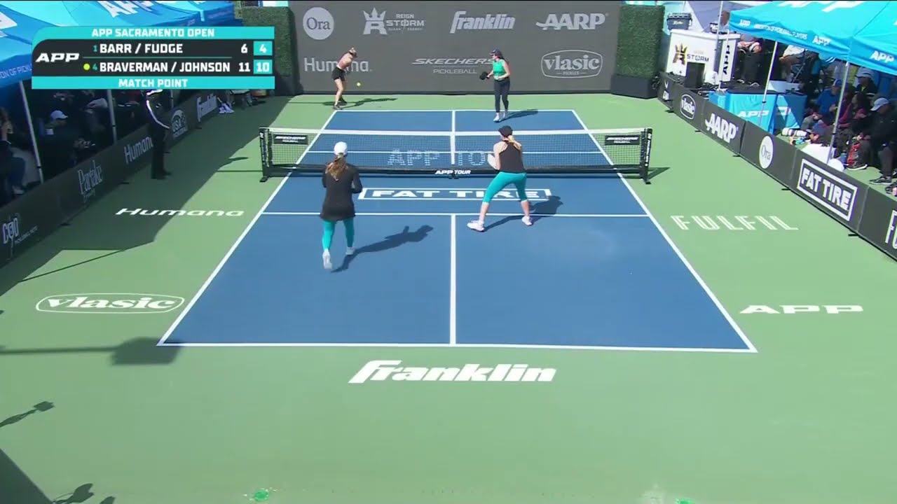 APP Sacramento Open I Women's Doubles I Match Point I Braverman/Johnson VS. Barr/Fudge