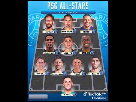 PSG ALL-STARS 21ST CENTURY #ibrahimovic #neymar #mbappe #ronaldinho #footballsuperstars #legends
